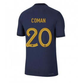 Herren Fußballbekleidung Frankreich Kingsley Coman #20 Heimtrikot WM 2022 Kurzarm